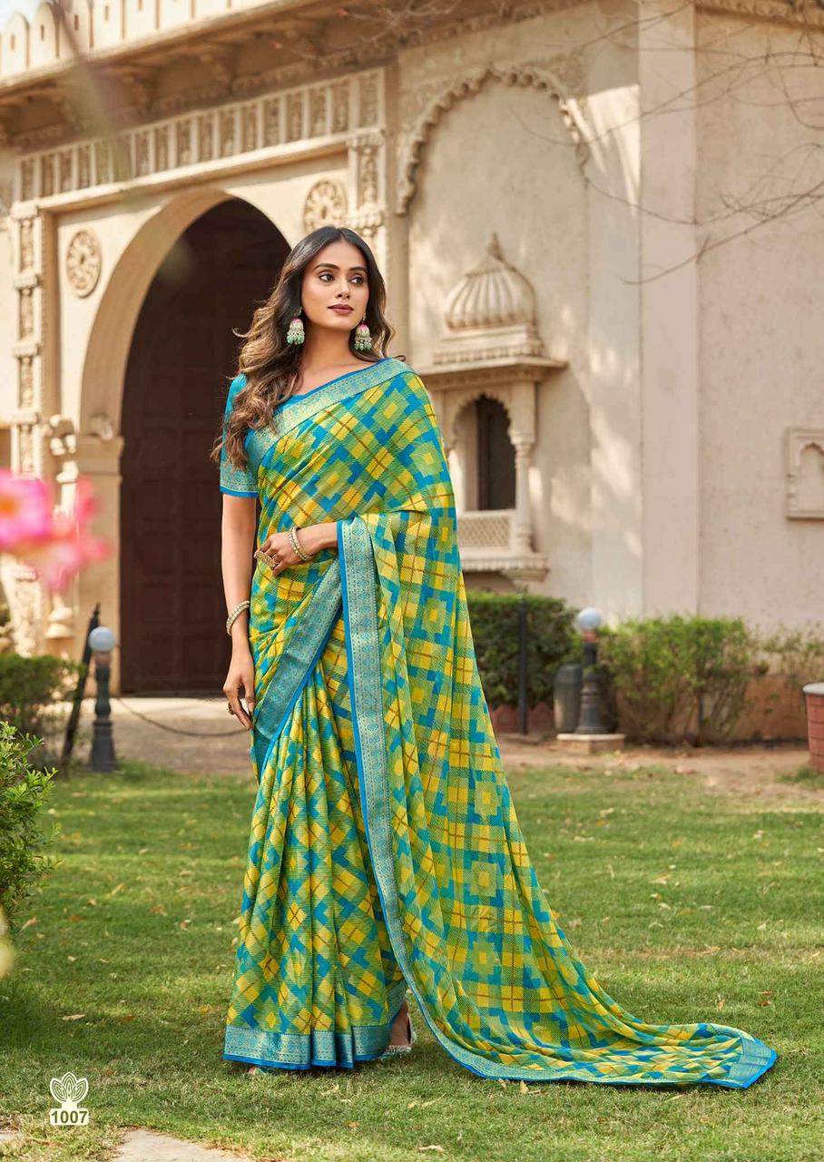 Pratistha Vol 5 By Kashvi Brasso Designer Sarees Wholesale Market In Surat
